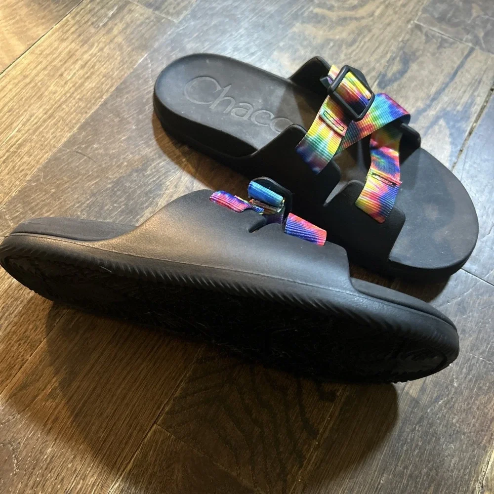 Chaco Chillos Youth Girls Size 5 Tie Dye Sport Slide Sandals Outdoor Adventure
